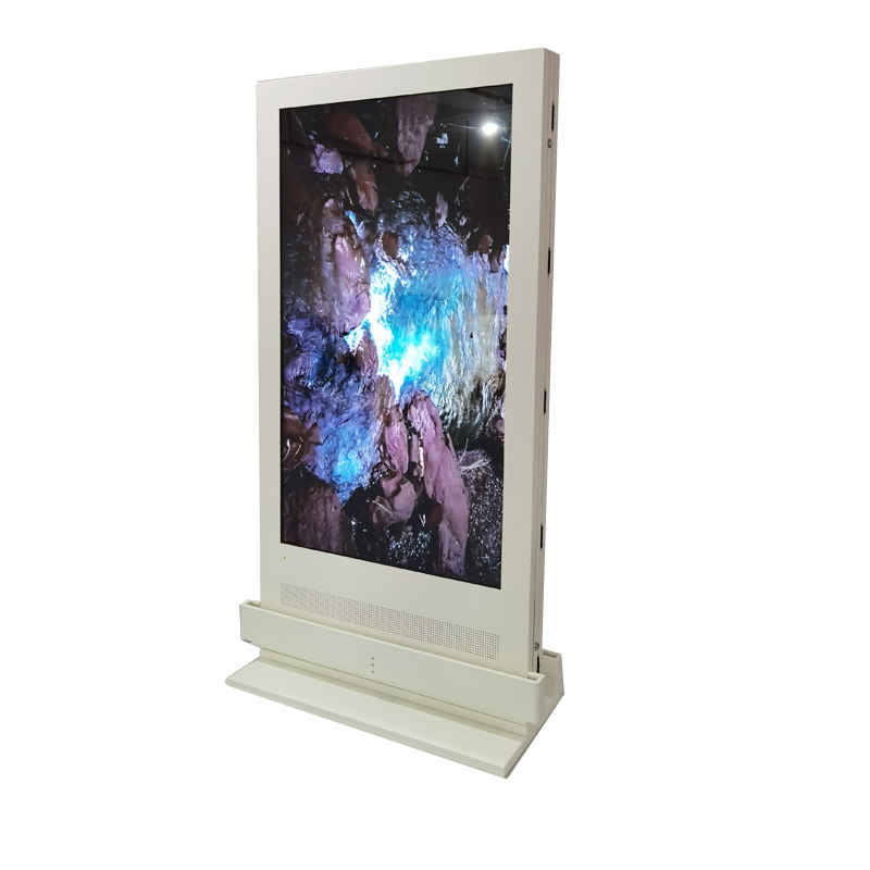 43-65 inch Double Sided Screen Displays with anticollision beam
